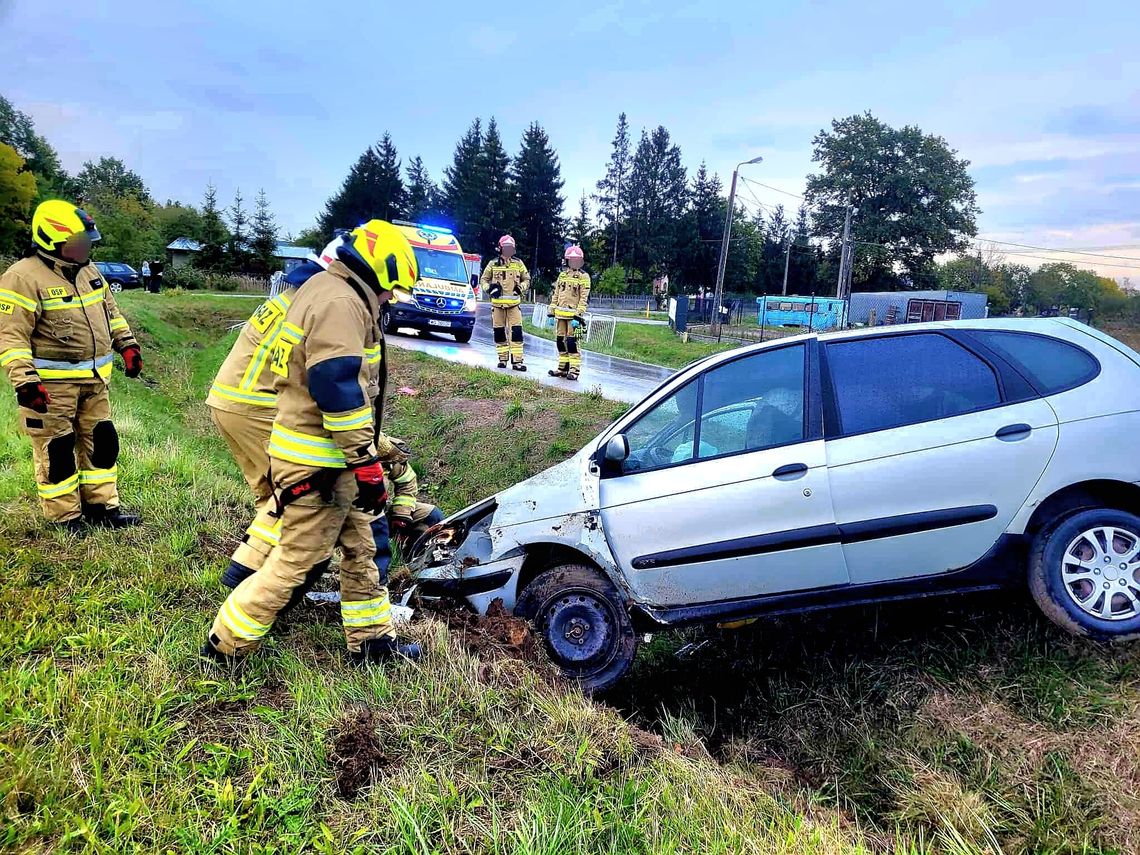 Straciła panowanie nad pojazdem i wjechała do rowu w Górznie