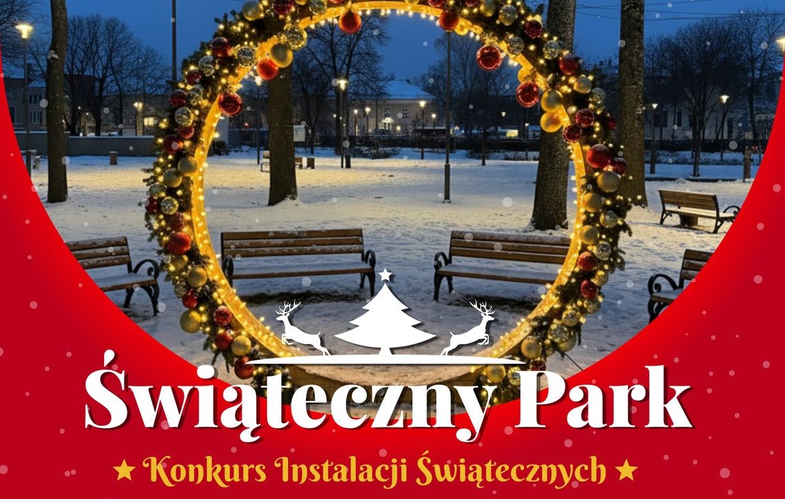 Świąteczny Park w Garwolinie – biblioteka zaprasza do udziału w konkursie świątecznych instalacji