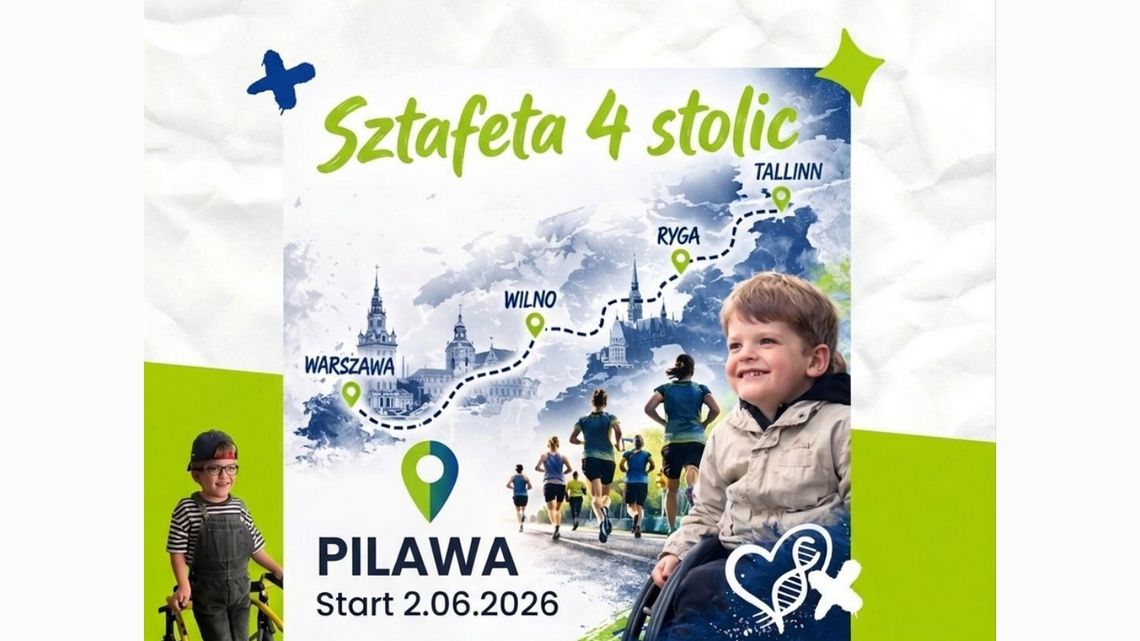 Sztafeta 4 Stolic wystartuje z Pilawy. Biegacze pobiegną dla 9-letniego Wiktora Sztafeta 4 Stolic wystartuje z Pilawy. Biegacze pobiegną dla 9-letniego Wiktora