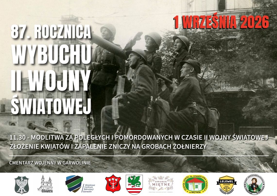 W 87. rocznicę wybuchu II wojny światowej W 87. rocznicę wybuchu II wojny światowej