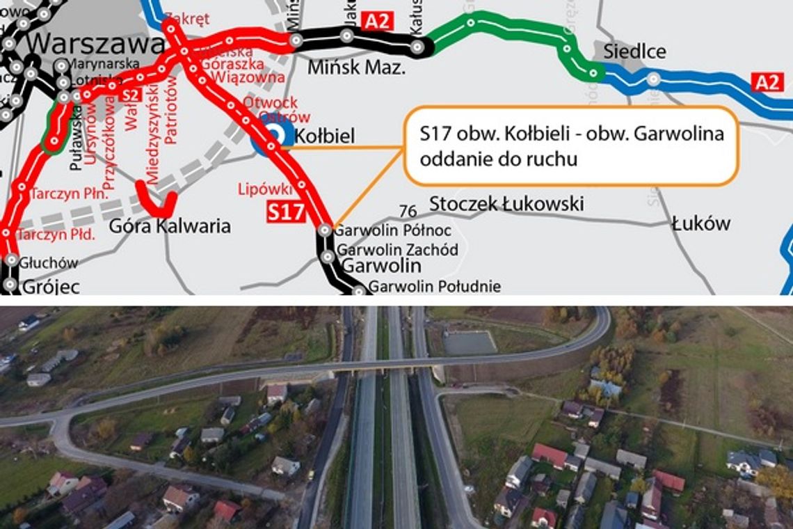 W poniedziałek otwarcie S17 Garwolin-Kołbiel