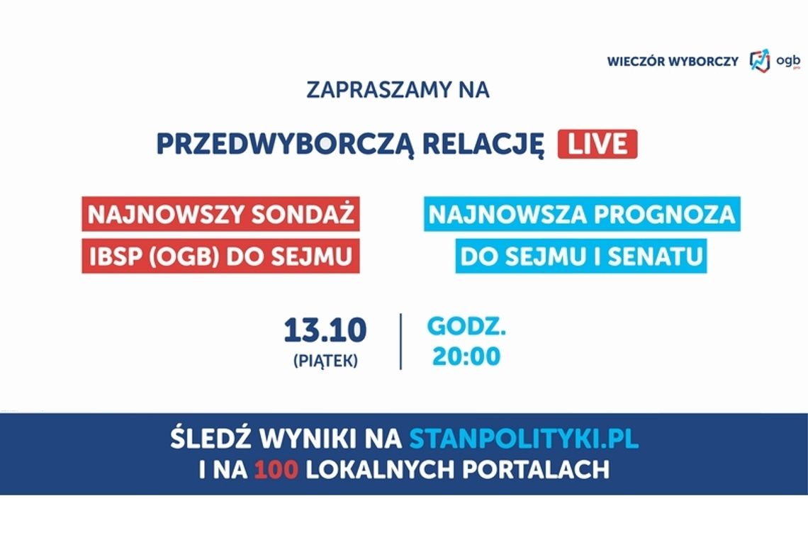 Wieczór wyborczy OGB już 15 października w naszym portalu