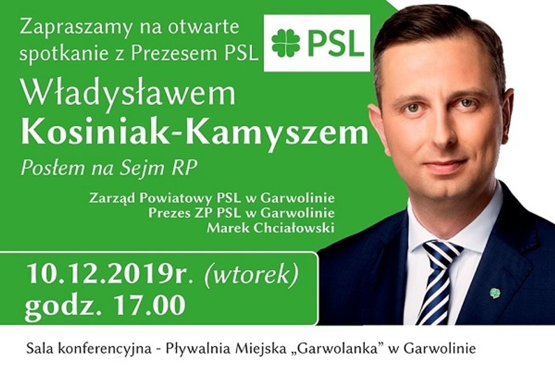 Władysław Kosiniak-Kamysz z wizytą w Garwolinie