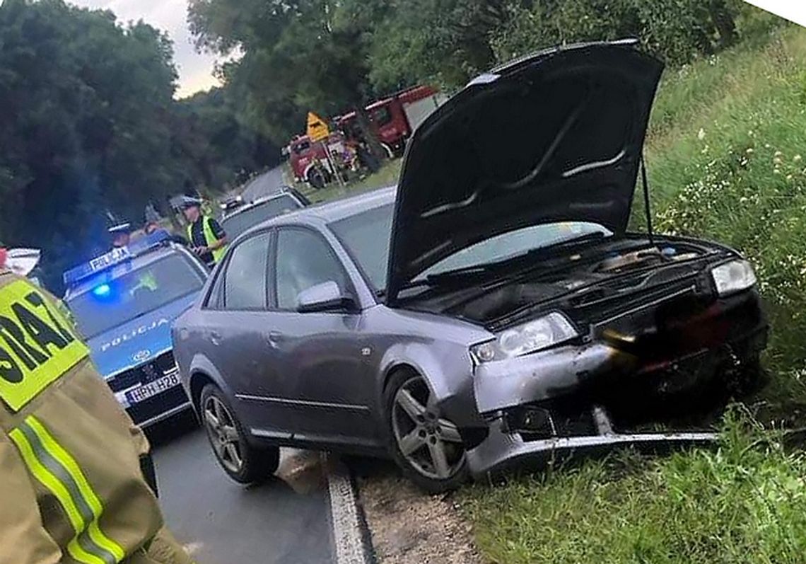 Wpadła w poślizg na plamie oleju