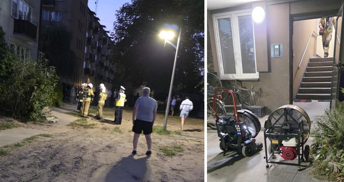 Wyciek gazu w bloku. Ewakuowano mieszkańców Wyciek gazu w bloku. Ewakuowano mieszkańców