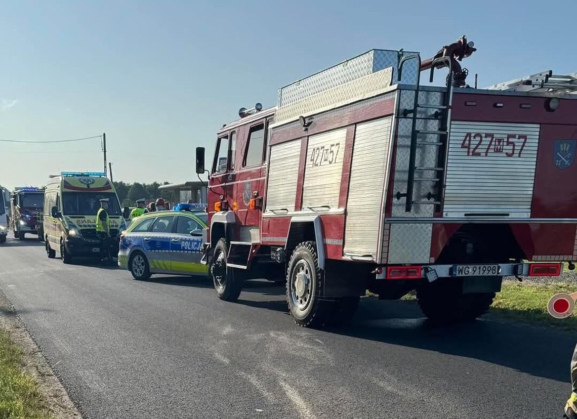 Wyjeżdżał z posesji. Uderzył w motocykl