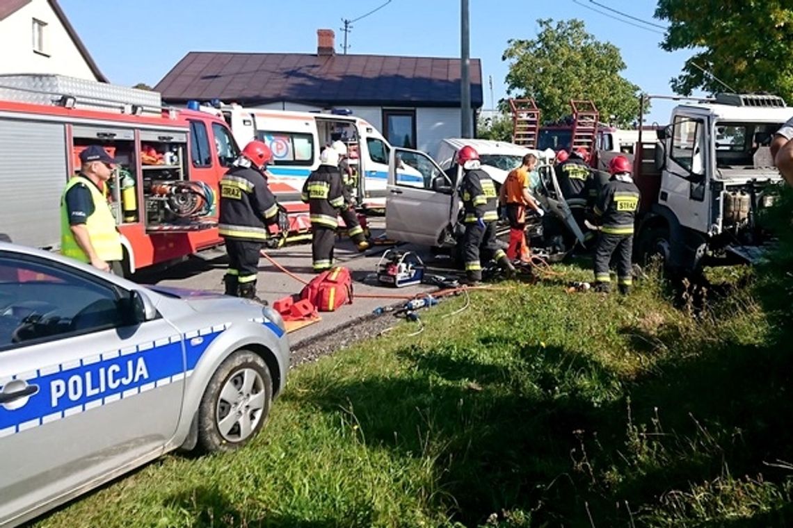 Wymusił pierwszeństwo i zderzył się z dostawczym Iveco