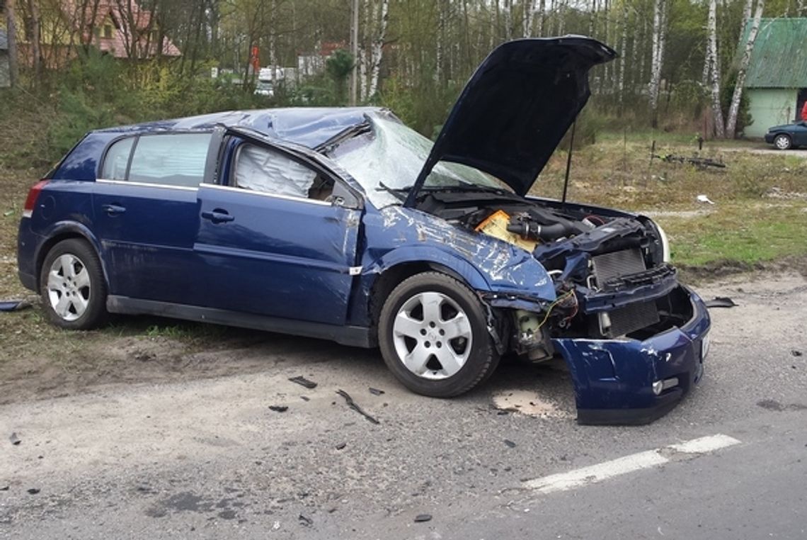 Wypadek na nadwiślance. Niemowlę w szpitalu