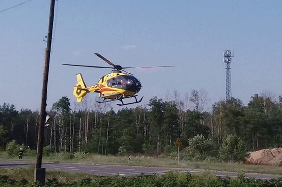 Wypadek na nadwiślance. W akcji śmigłowiec LPR