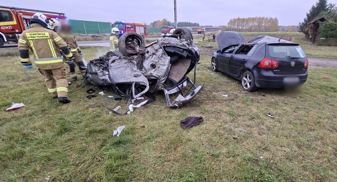 Wypadek przy S17. Jedna osoba trafiła do szpitala Wypadek przy S17. Jedna osoba trafiła do szpitala