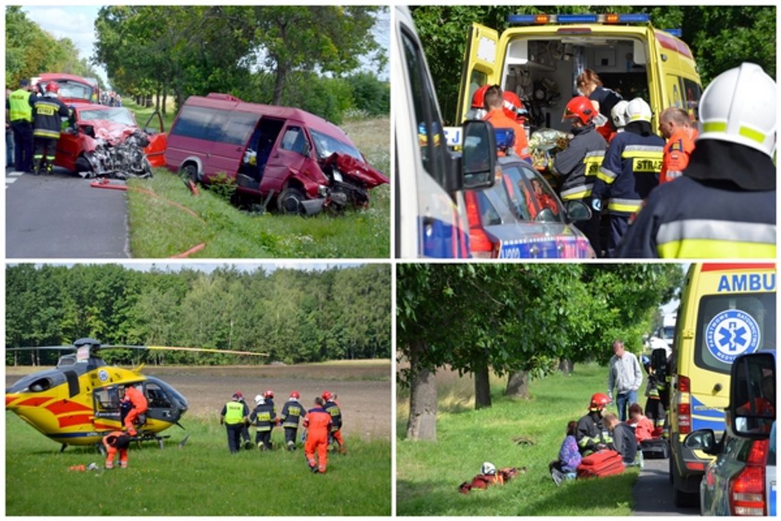 Wypadek w Gocławiu. 10 osób rannych [wideo]