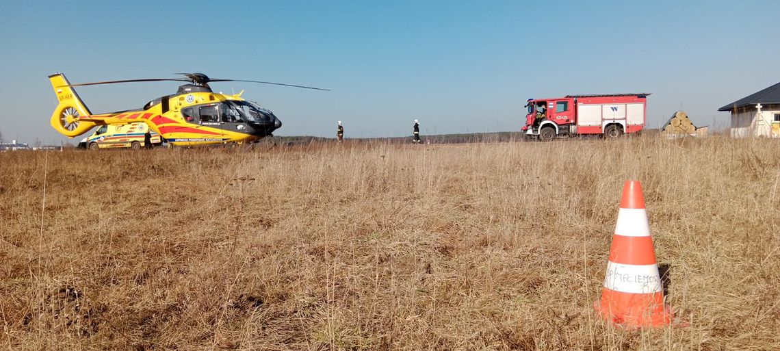Wypadek w gospodarstwie. Lądowało LPR