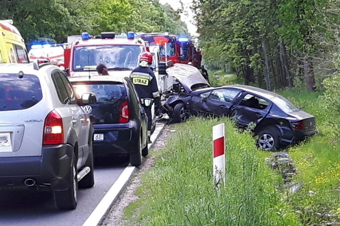 Wypadek w Trąbkach. Dzieci poszkodowane