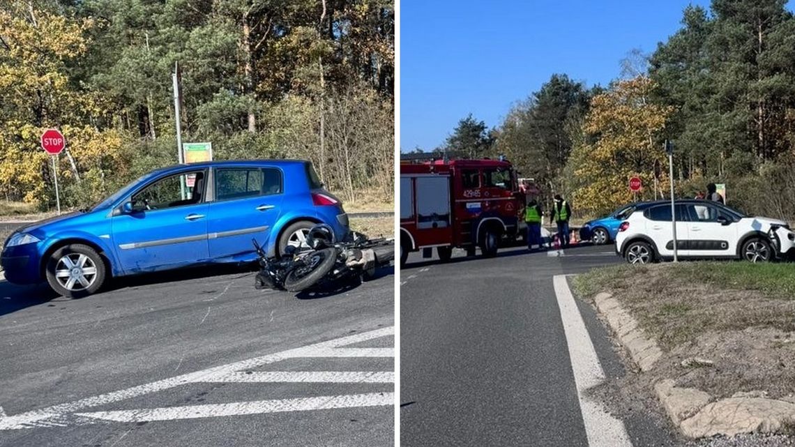 Wypadek z udziałem motocyklisty w Wildze Wypadek z udziałem motocyklisty w Wildze