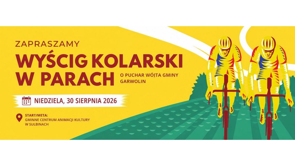 Wyścig kolarski w parach wraca do Sulbin. Zawodnicy powalczą o Puchar Wójta Gminy Garwolin Wyścig kolarski w parach wraca do Sulbin. Zawodnicy powalczą o Puchar Wójta Gminy Garwolin
