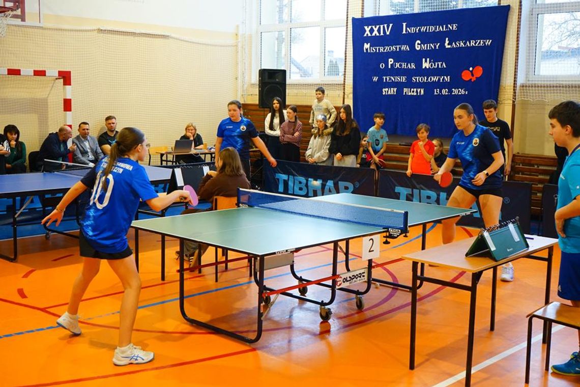 XXIV Indywidualne Mistrzostwa Gminy Łaskarzew w Tenisie Stołowym rozstrzygnięte