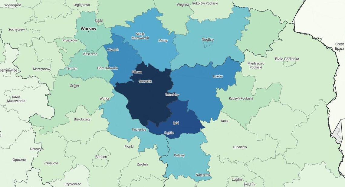 Z kim najbardziej związani są mieszkańcy powiatu garwolińskiego? Z kim najbardziej związani są mieszkańcy powiatu garwolińskiego?