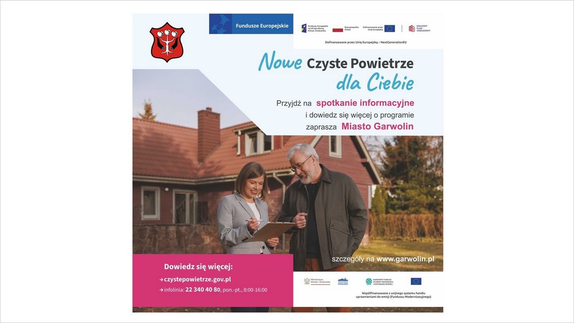 Zadbaj o dom i środowisko z Miastem Garwolin. Spotkanie informacyjne