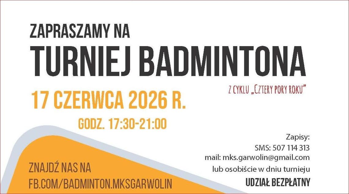 Zagraj w turnieju badmintona Zagraj w turnieju badmintona
