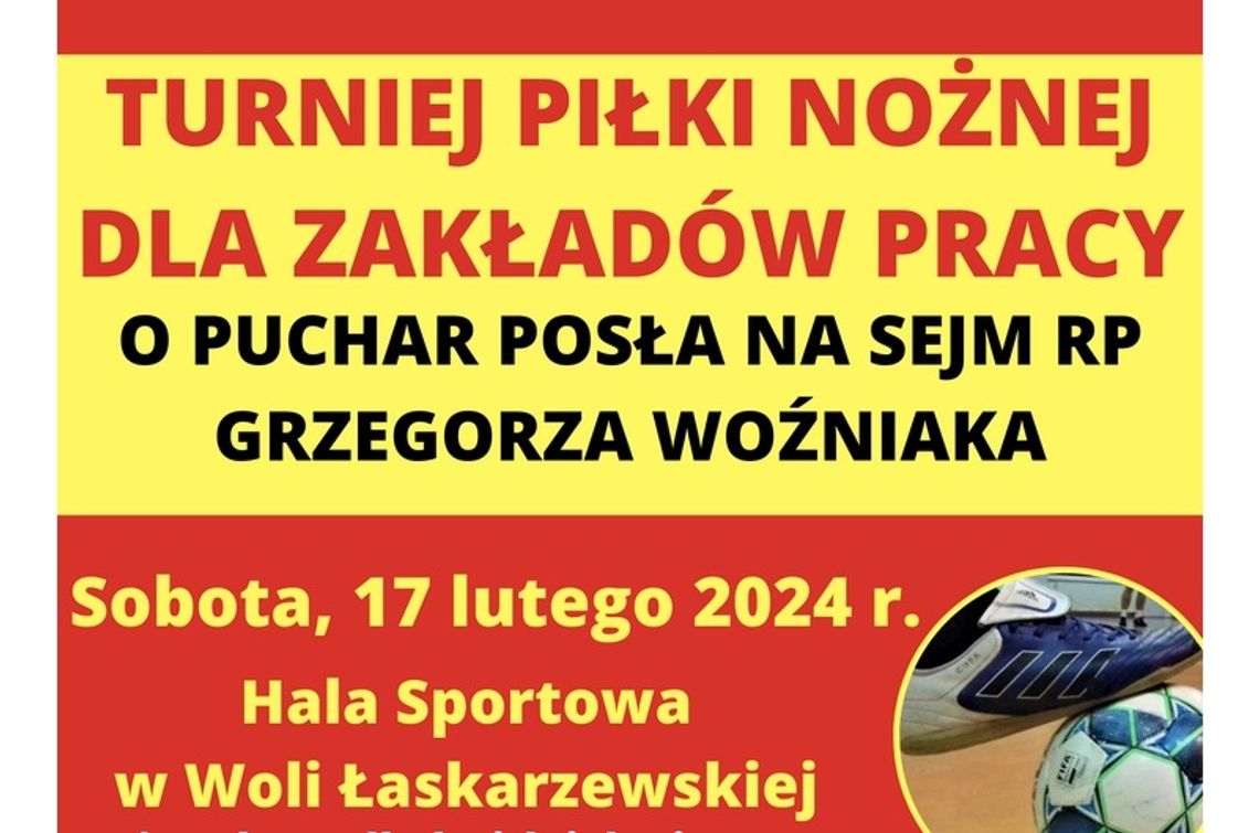 Zagrają o puchar posła