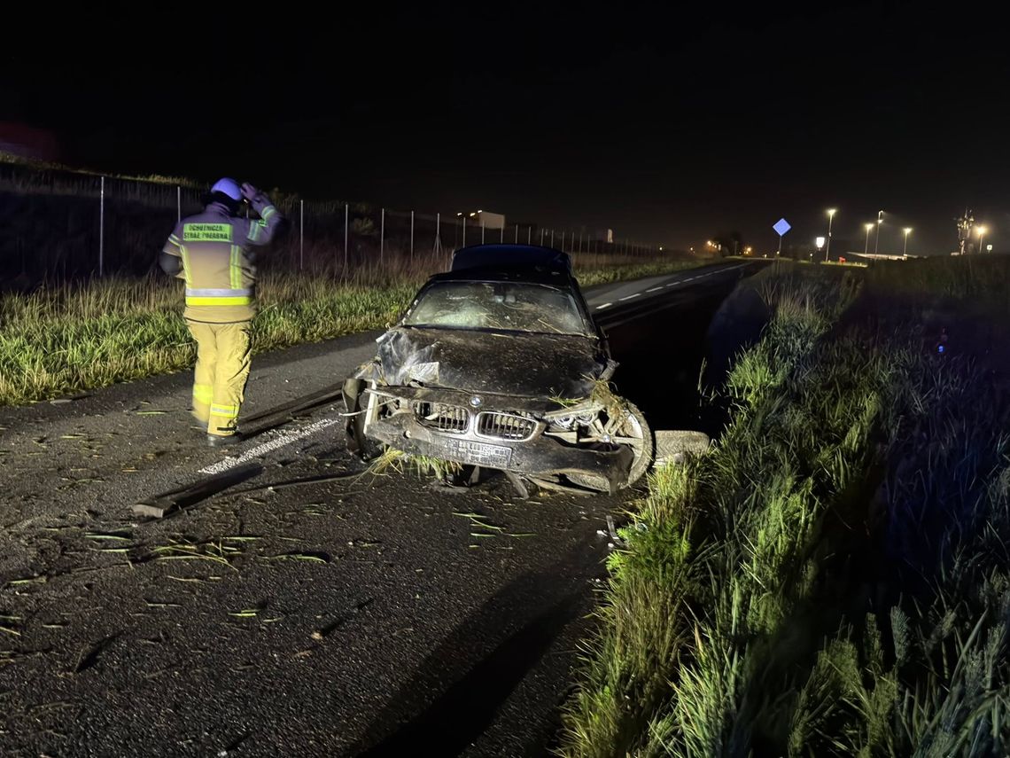 Zasnął za kierownicą na serwisówce S17 Zasnął za kierownicą na serwisówce S17