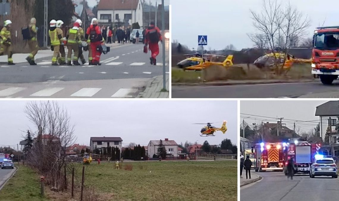 Zatruciem czadem w Garwolinie. W akcji dwa śmigłowce LPR [wideo]