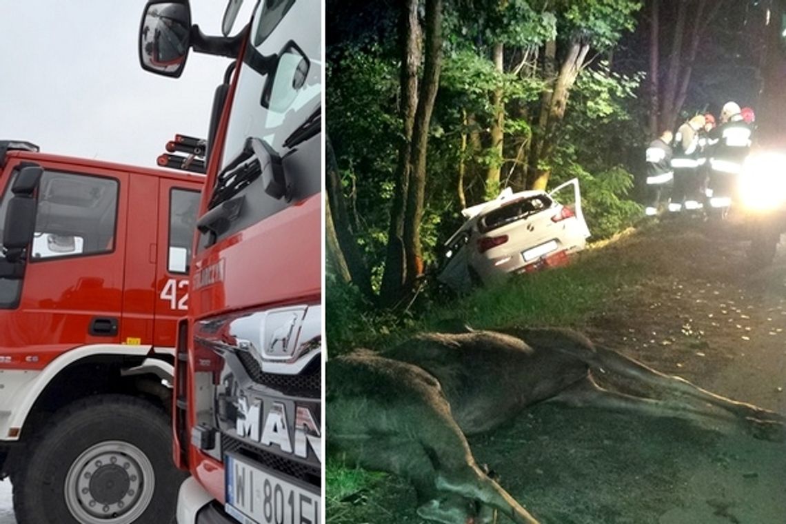 Zawisł nad skarpą. BMW wezwało pomoc