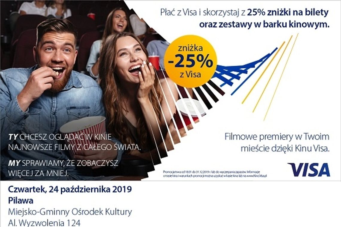 Zbliżeniowe Kina Visa w Pilawie