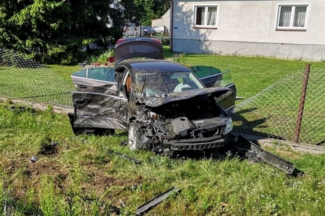 Zderzenie ciągnika i passata na nadwiślance. Sprawca pijany