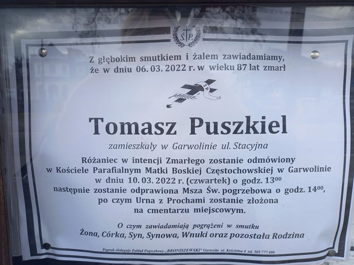 Zmarł Tomasz Puszkiel