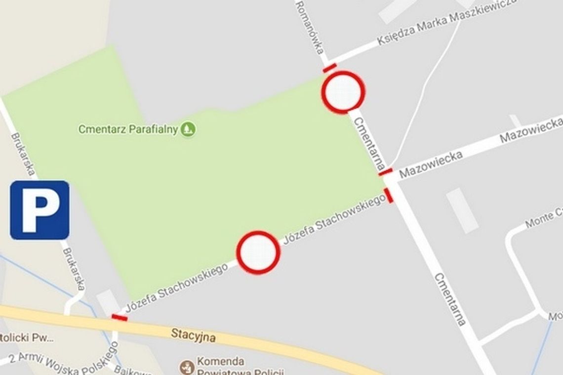 Zmiana organizacji ruchu przy cmentarzu w Garwolinie Zmiana organizacji ruchu przy cmentarzu w Garwolinie