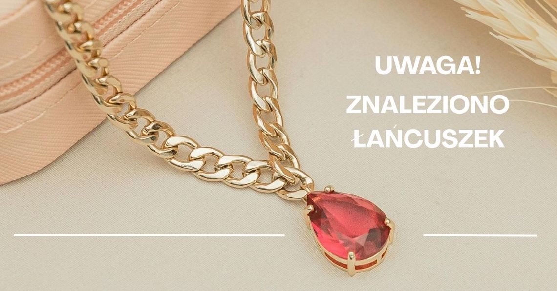 Znaleziono łańcuszek na parkingu przy JYSK w Garwolinie. Właściciel może odebrać zgubę