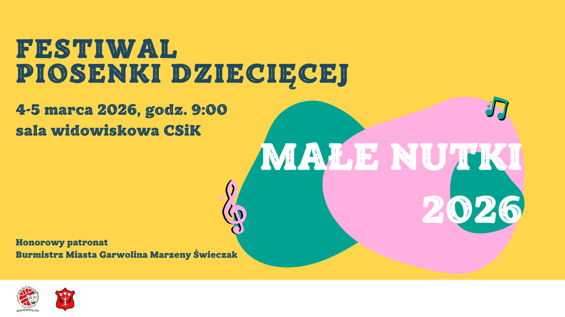 Zostań rozśpiewaną „Małą Nutką”. Festiwal Piosenki Dziecięcej w CSiK
