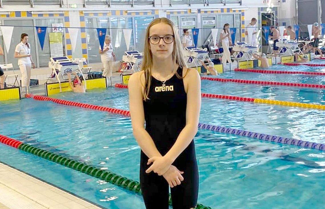 Zuzanna Dybcio tuż za podium podczas MDMM 13 lat w pływaniu
