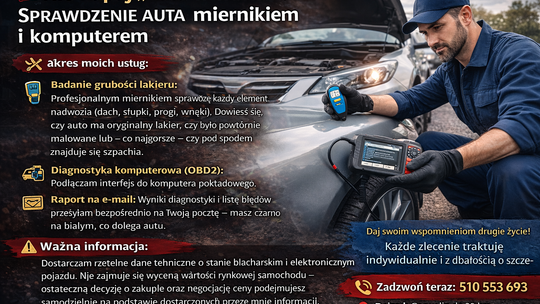 🚗 Nie kupuj „kota w worku”! Sprawdzenie auta miernikiem i komputerem