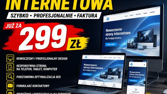 Nowoczesna strona WWW za 299 zł - SZYBKA REALIZACJA  | stronaza299.pl