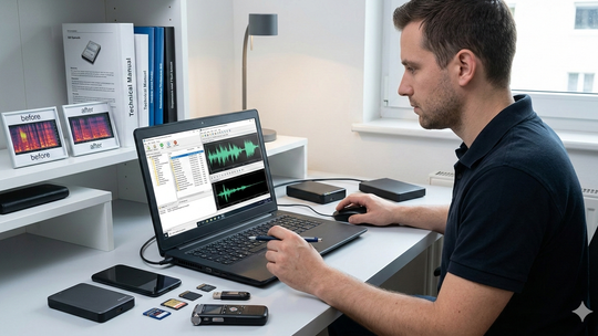 Odzyskiwanie i Poprawa Jakości Nagrań 📁 Dowody | Odszumianie | Ratunek Danych