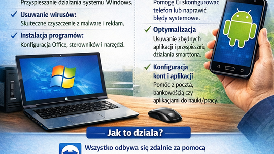 Zdalna Pomoc Komputerowa i Mobilna (Android) – Szybko i Bezpiecznie! Zdalna Pomoc Komputerowa i Mobilna (Android) – Szybko i Bezpiecznie!