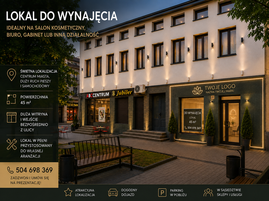 Atrakcyjny lokal w Centrum Garwolina 45m2 Atrakcyjny lokal w Centrum Garwolina 45m2