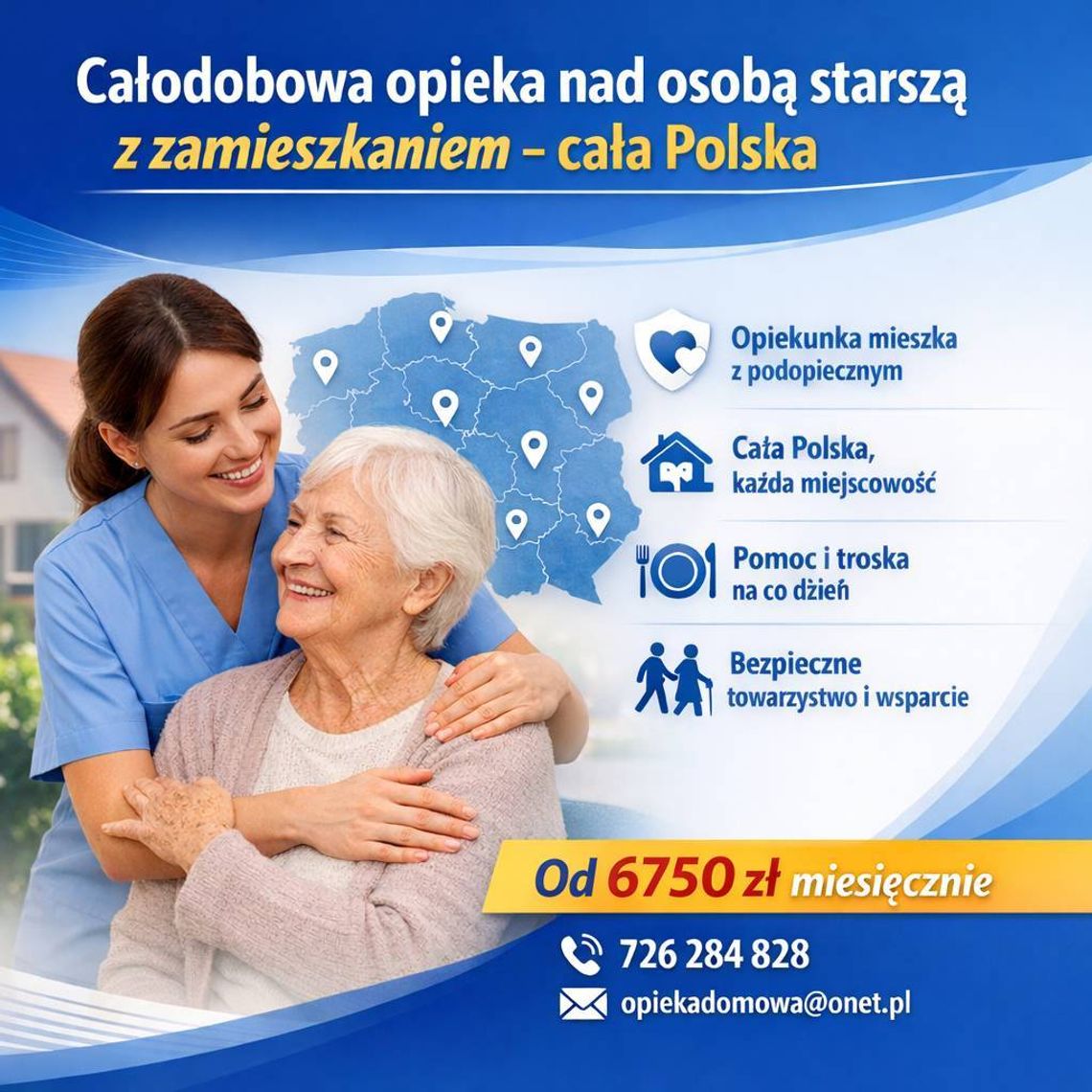 Opieka nad seniorem całodobowo i z zamieszkaniem Opieka nad seniorem całodobowo i z zamieszkaniem