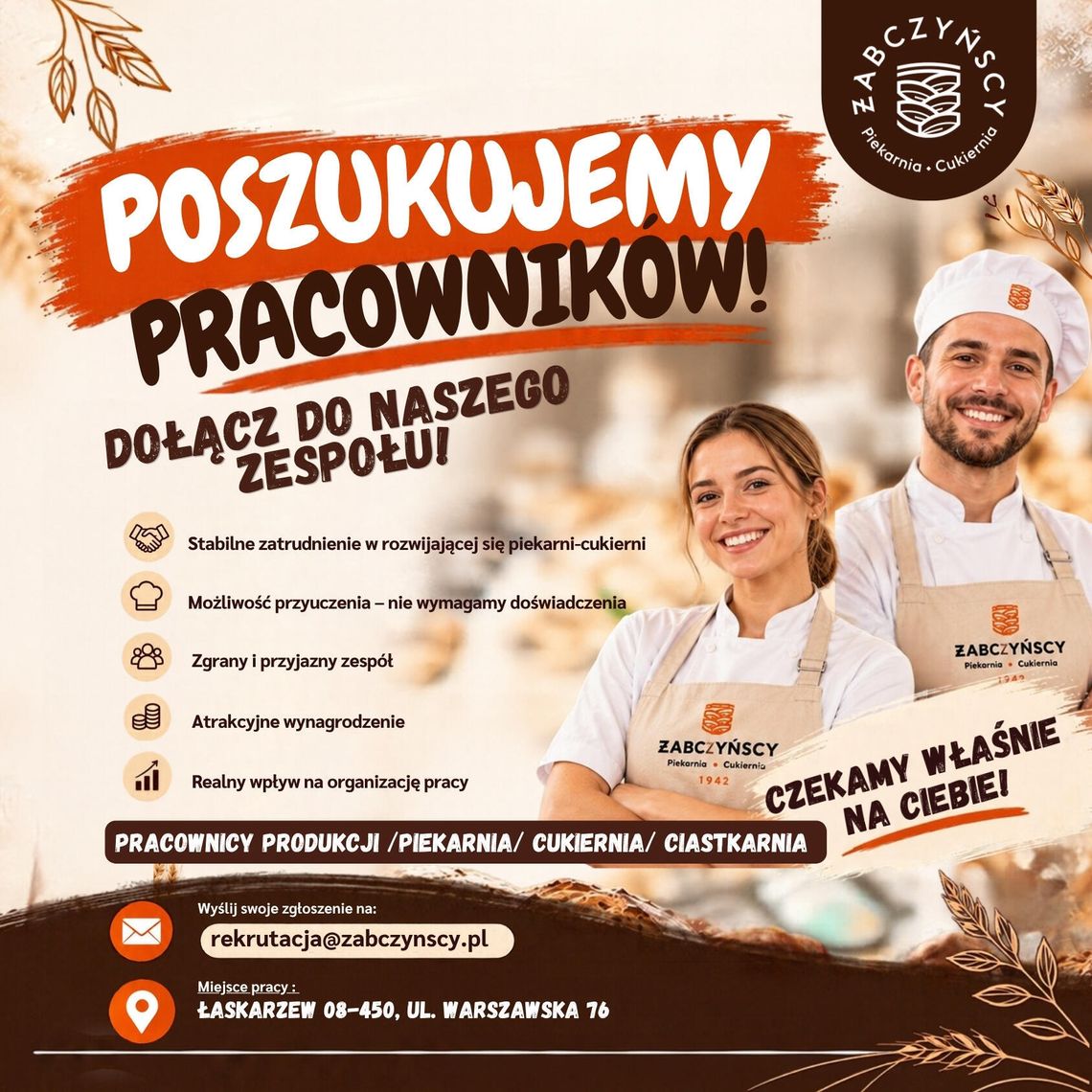 Pracownik produkcji piekarni/cukierni Pracownik produkcji piekarni/cukierni