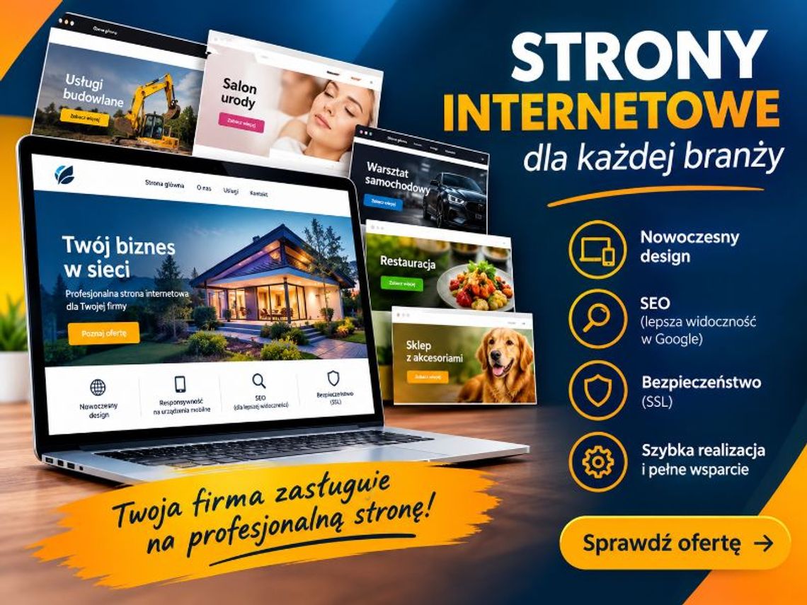 Robimy strony dla sali weselnej - projekt wstępny gratis