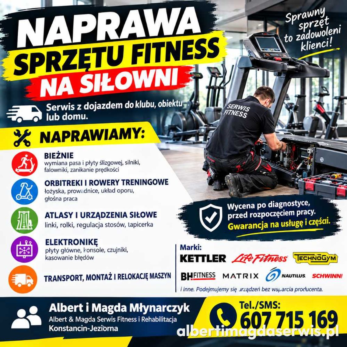 Serwis Siłowni Garwolin Serwis SPRZĘTU FITNESS i REHABILITACYJNEGO - SERWIS MOBILNY - DOJAZD DO KLIE Serwis Siłowni Garwolin Serwis SPRZĘTU FITNESS i REHABILITACYJNEGO - SERWIS MOBILNY - DOJAZD DO KLIE