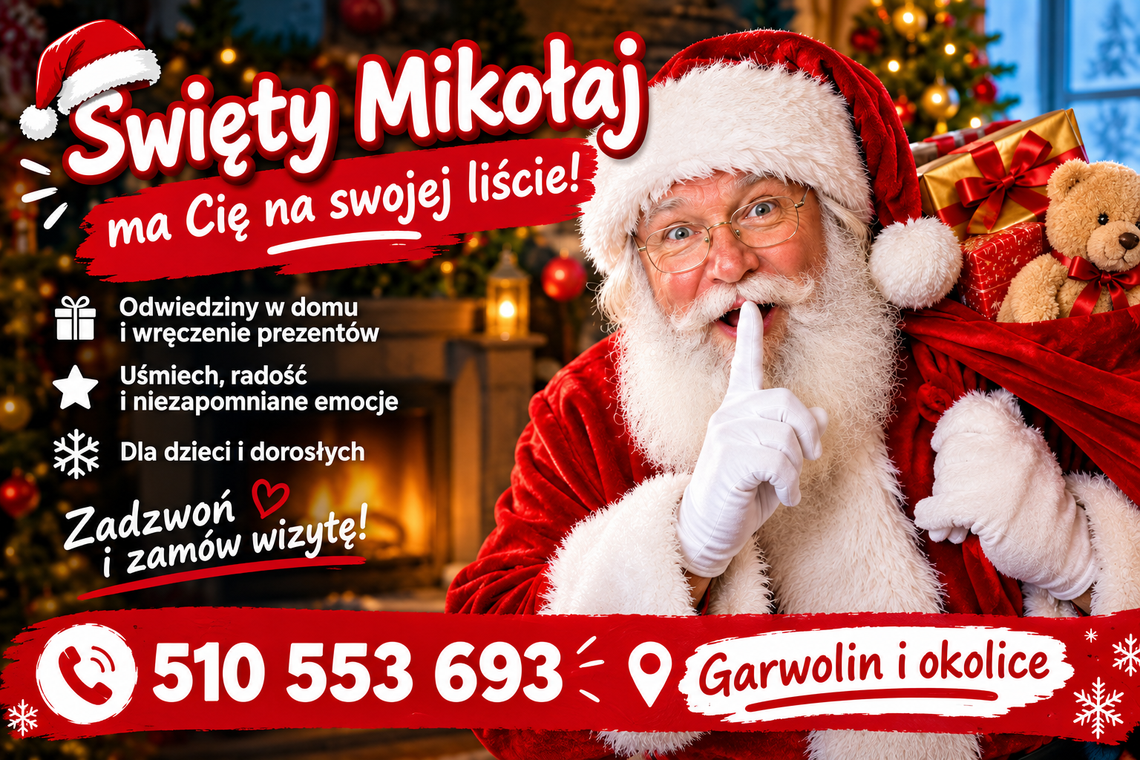 Święty Mikołaj do wynajęcia w Garwolinie Święty Mikołaj do wynajęcia w Garwolinie