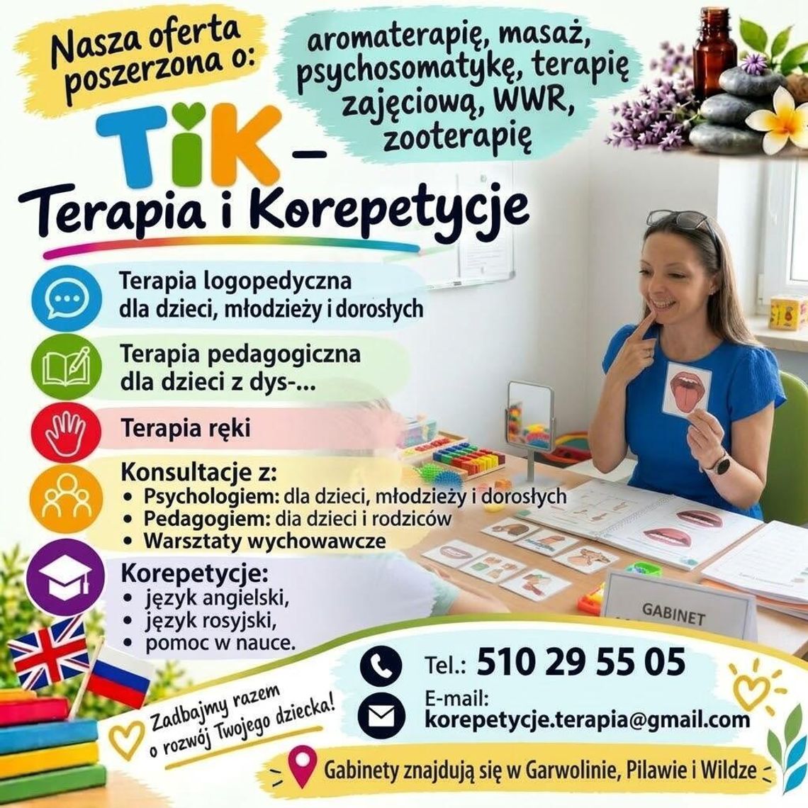 TIK – Profesjonalne terapie i wsparcie dla dzieci oraz dorosłych | Garwolin, Pilawa, Wilga TIK – Profesjonalne terapie i wsparcie dla dzieci oraz dorosłych | Garwolin, Pilawa, Wilga