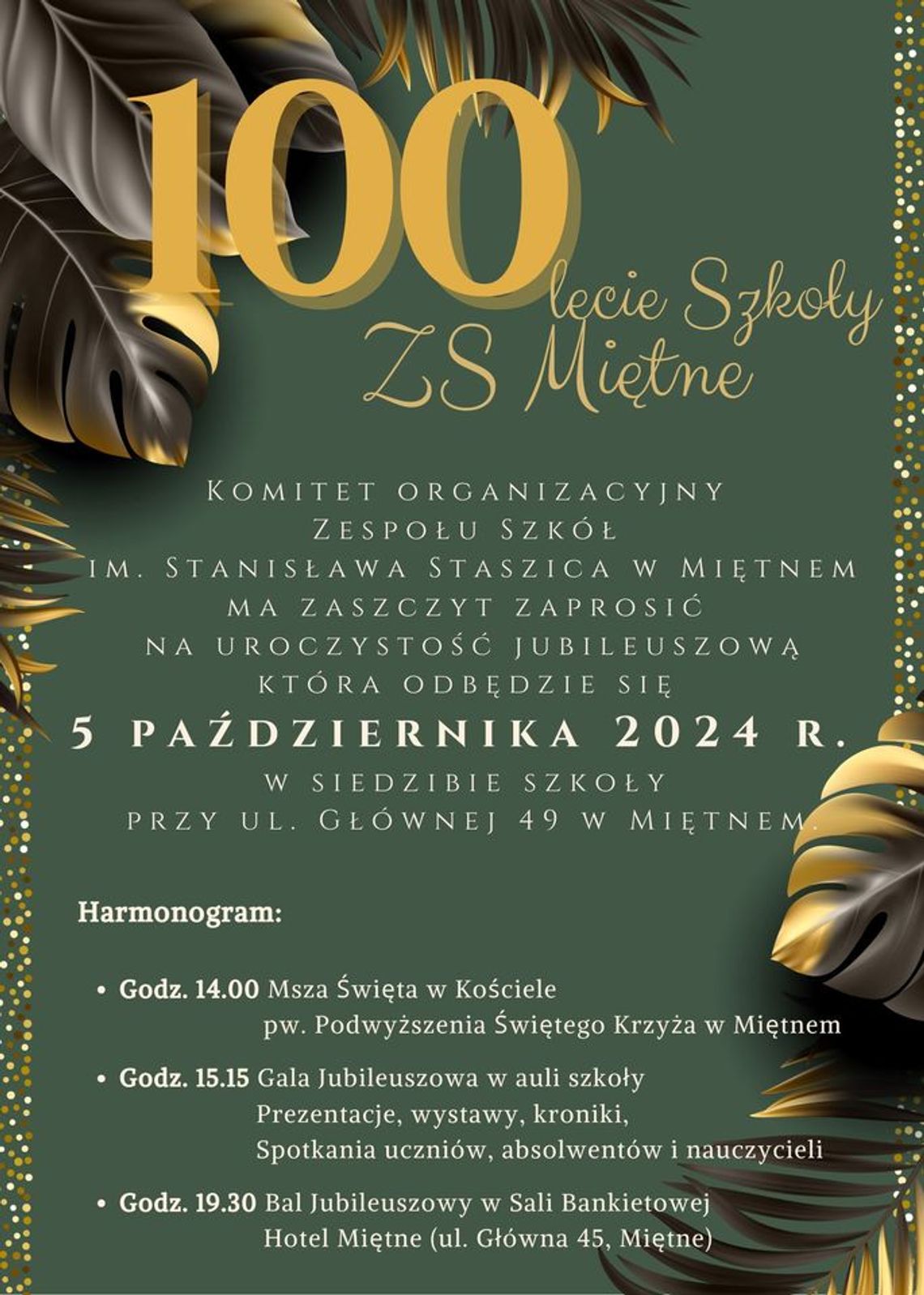 100-lecie Szkoły - ZS Miętne