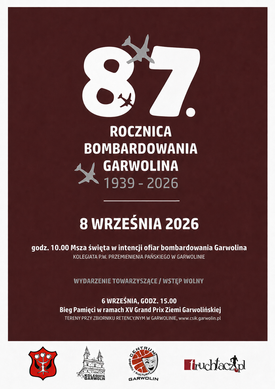 87. rocznica bombardowania Garwolina