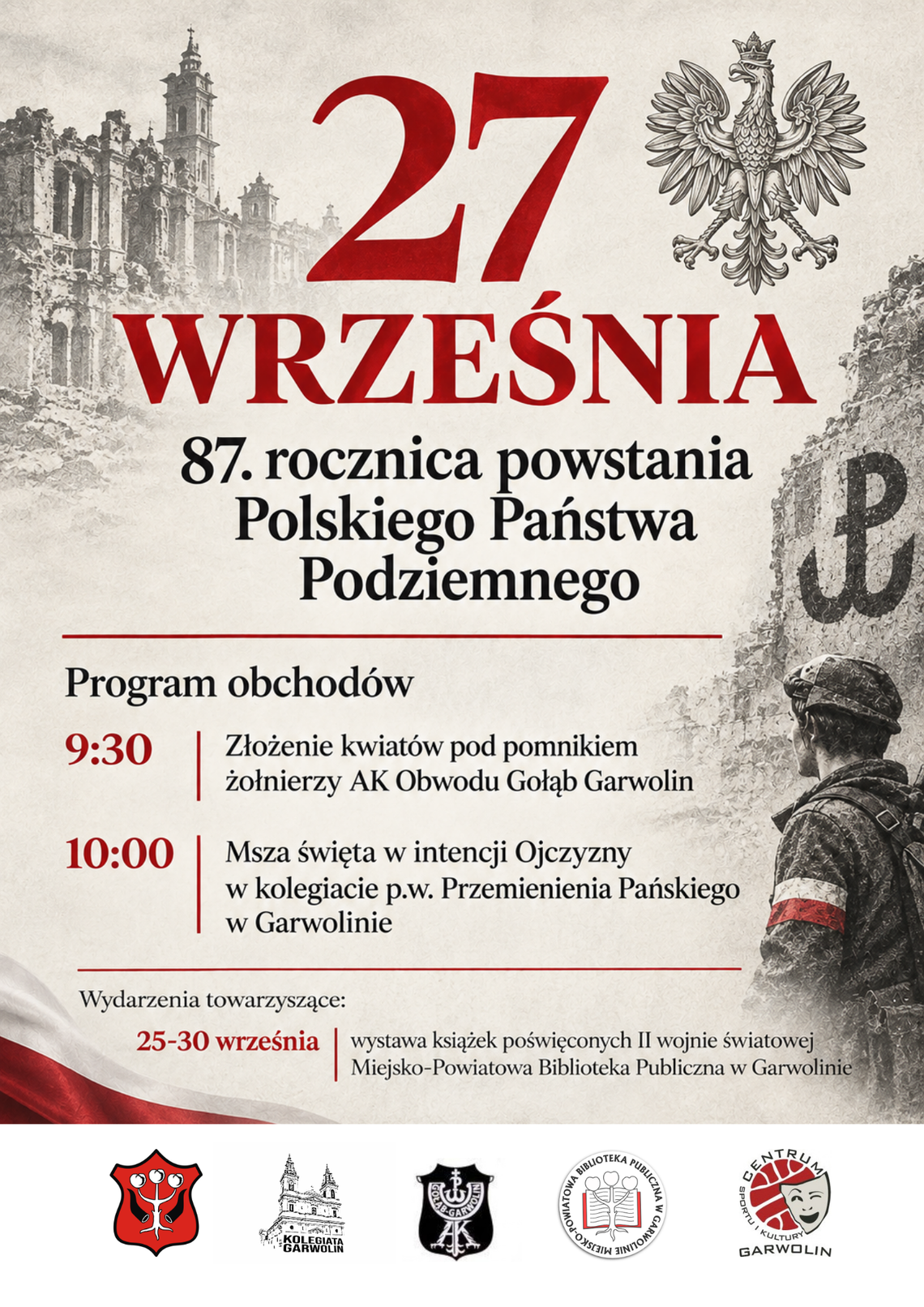 87. rocznica powstania Polskiego Państwa Podziemnego