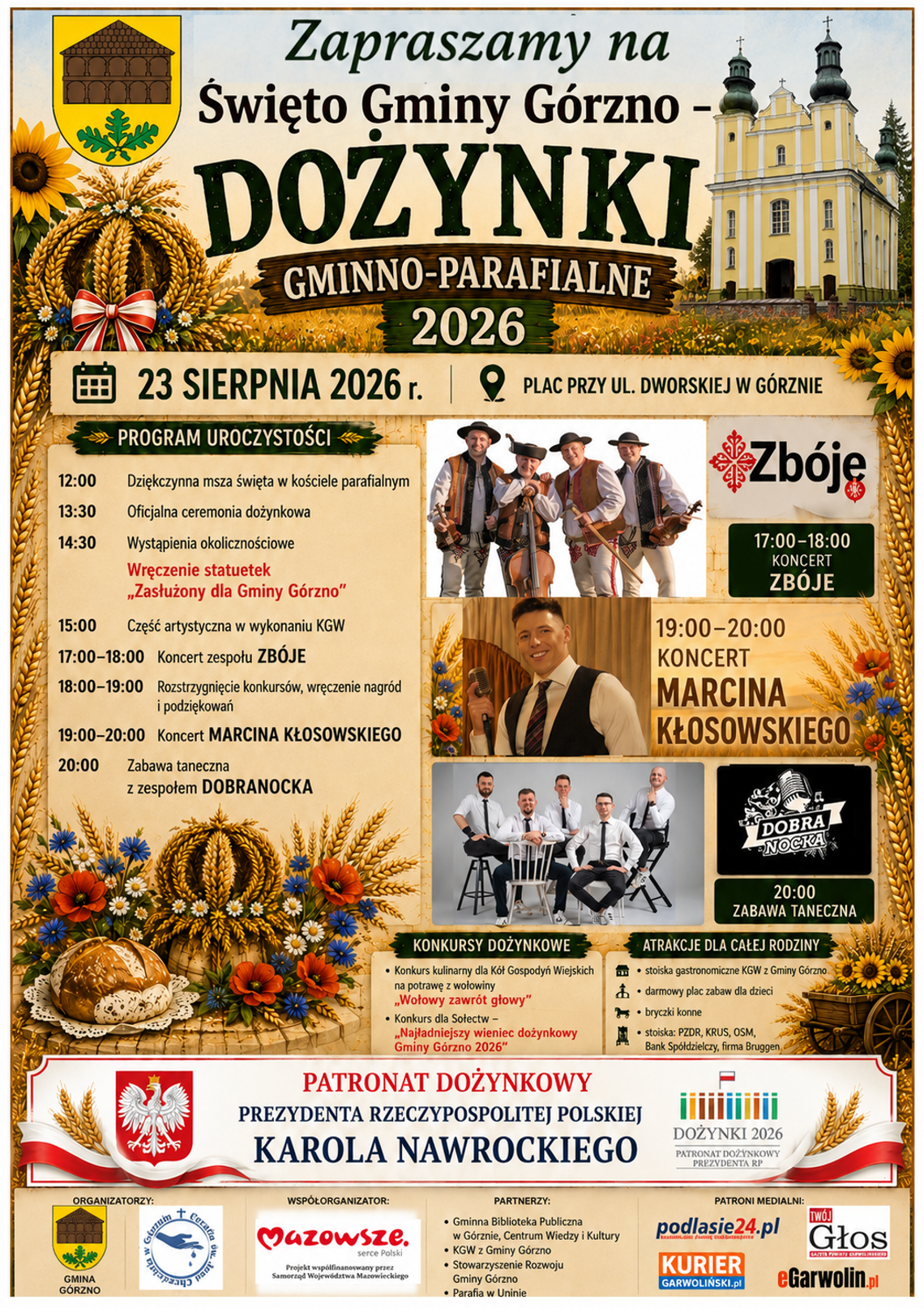 Dożynki Gminno-Parafialne w Górznie