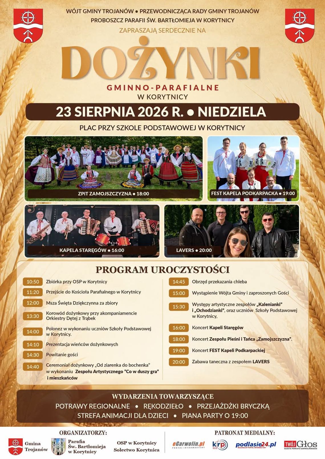 Dożynki Gminno-Parafialne w Korytnicy